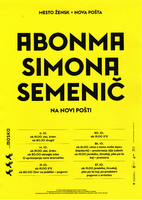 Abonma Simona Semenič - plakat - 41,7x29,5