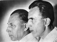 Milan in Vladimir Skrbinšek - Fotografija je last: SLOGI (SGM)
Neg.: S.XLI, 219, sig. 275