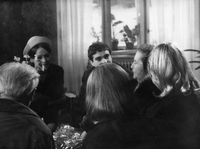 Obisk študentov AGRFT pri Mariji Nablocki - Bokalce, 21. 4. 1967.
Fotografija je last: AGRFT
Neg.: S. LII, 12; sig. 1143
