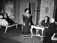 Tri sestre - Sever, Juvan, Danilova, Kralj - Anton Pavlovič Čehov: Tri sestre - III. dej. SNG Drama Ljubljana, 2. 3. 1956.
Neg.: S.LXX, 38; sig. 1939