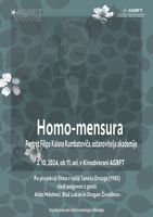 3. Agrft festival 2024 - Homo-mensura - digit. kop. plakata - pdf. - dimenzija A1