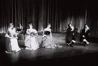 Učna ura - Tretji letnik 1962/63. Molière-Vidmar: Učene ženske. III. dejanje, 5. prizor.