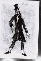 Don Juan v peklu - Idejna skica za kostum anarhista: Alenka Bartl