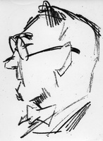 Skica za doprsni kip: Anton Cerar - Danilo - Avtor skice: Nikolaj Pirnat.
Neg.: S.XXX,15. Sig. 9