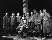 Na koncu poti - Česnik, Potokar, Kurent, Rozman, Jan, Furijan, Zupan, Sotlar, Potokar, Počkaj, Matković, Nablocka - Marijan Matković: Na koncu poti. SNG Drama Ljubljana, 28. 5. 1955.
Neg.: S. LVIII, 29, sig. 1313