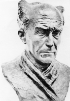 Ivan Levar - Avtor kipa: Zdenko Kalin, 1951. Bron, 53 x 36 x 29 cm. Last SNG Drama Ljubljana.
Jugoslovanski pozorišni portret 1945-1980, Tuzla-Novi Sad, marec-april 1980, 58.
Neg.: S.CCXLVIII, 39, sig. 9580